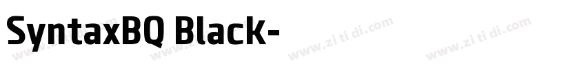 SyntaxBQ Black字体转换 SyntaxBQ Black字体转换